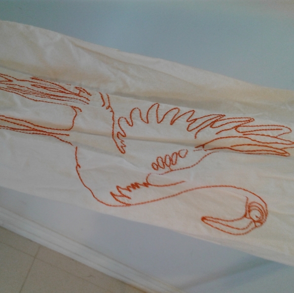 Diesel D28 Embroidered Snake Button Up Shirt sz XL parrot flamingo humming-birds - Picture 4 of 10